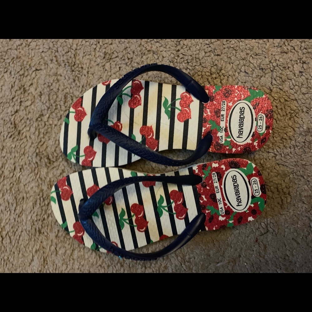 Girls havaianas sandals size 10